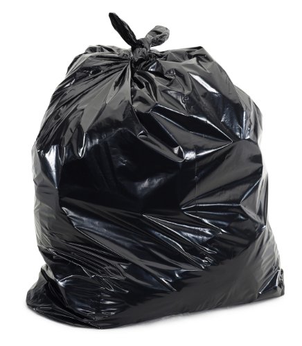 Black Garbage Bags 22x16x58 55 Gallon 100/Case 1.5 Mil