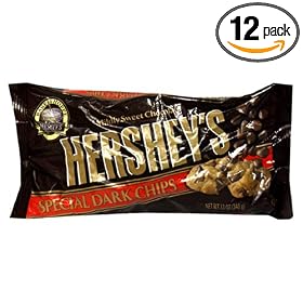 Hershey's Baking Pieces, Special Dark, 12-Ounce Bags (Pack of 12)