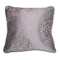 Polysilk Pillow With Metal Studs - 18 x 18"