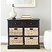 SAFAVIEH American Homes Collection Herman Vintage Black Storage Unit