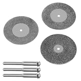 Buy 3pc Large 40mm 1-5 8 Diamond Cut-Off Grinding Wheels - Fits Dremel - Cut Glass... by Jeweler's Tools