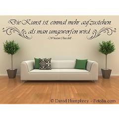 1,2m Wandtattoo Wandaufkleber Spruch Zitate W. Churchill