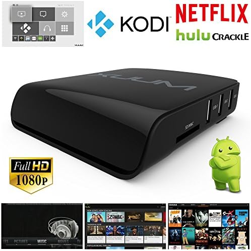Xuum® Quad Core Android 4.4 Smart TV Box XBMC/Kodi Media Player 1080P HD WiFi XBMC, Netflix, Crackle, Hulu, YouTube Installed