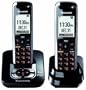 Panasonic Dect 6.0 Black Cordless Phone with Answering Machine and ChoiceMail (KX-TG7432B)