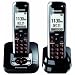 Panasonic Dect 6.0 Black Cordless Phone with Answering Machine and ChoiceMail (KX-TG7432B)