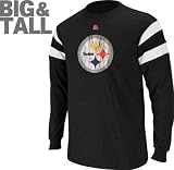 Pittsburgh Steelers Big & Tall End of Line III Long Sleeve Jersey Shirt
