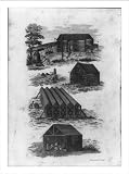 Historic Print (S): [4 scenes showing curing, airing, and storing of tobacco, Tidewater, Virginia, pre-1800]