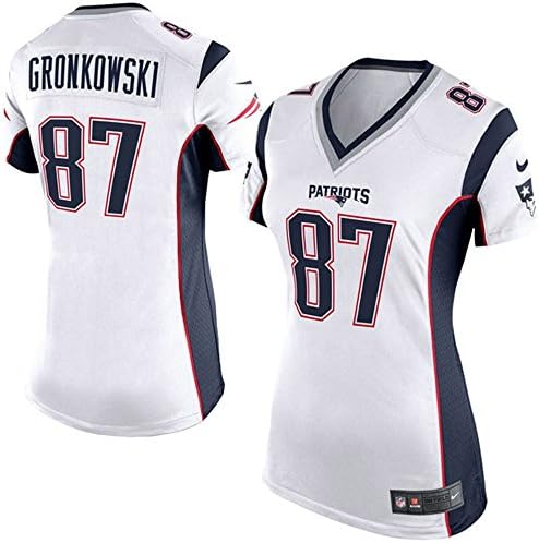Womens Ladies Rob Gronkowski #87 Game Jersey White