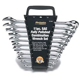 Performance Tool Mechanics Products W1061 11 Piece SAE Fully Polished Combination Wrench... by Performance Tool