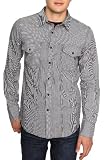 Black And White Gingham Long-Sleeved Woven
