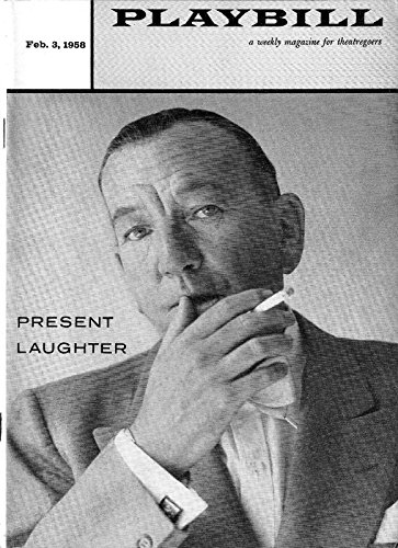 Noel Coward “PRESENT LAUGHTER” Eva Gabor / Joyce Carey 1958 Broadway Playbill