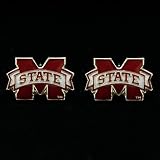 NCAA Mississippi State Bulldogs Team Logo Post Earrings
