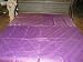 India Silk Bedding Purple Gold Bedspread Sofa Throw King Bed Cover 90x108