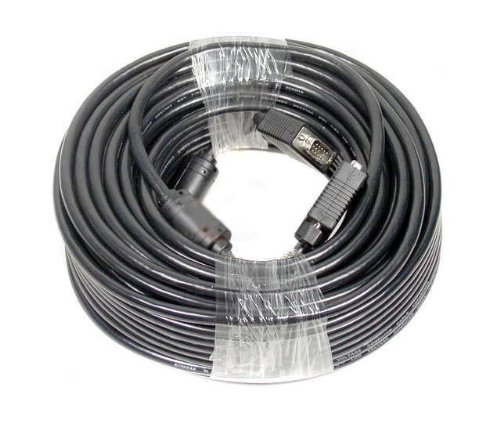 50FT SVGA Super VGA M/F Extension Male to Female PREMIUM Monitor CRT LCD PROJECTOR Laptop HDTV Cable 50' FT DB15 HD15