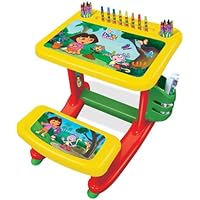 Delta Dora the Explorer Art Desk with 100 Piece Art Supply Kit