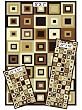 Achim Home Furnishings Capri 3-Piece Rug Set, Southwest Tiles