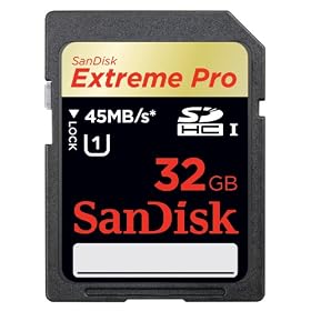 Click here to buy SanDisk Extreme Pro 32 GB SDHC - UHS Class 1 Flash Memory Card SDSDXP1-032G.