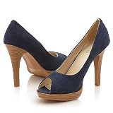 Splash Rivet01 Pumps 7.5 Blue Suede