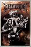 Poster - Metallica Poster und Alu-Rahmen - Metal (91 x 61cm) von Metallica