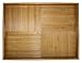 Simply Bamboo Brown Large Ribbed Rectangle Bamboo Serving Tray | Decorative Platters for Ottoman | Kitchen Tabletop | Coffee Tray - 20