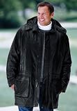 Leather Stadium Coat