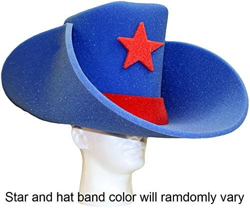Super Sized 50 Gallon Foam Cowboy Hat - Royal Blue