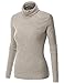Doublju Womens LongSleeve turtleneck Sweater Sexy Comfy Basic Top