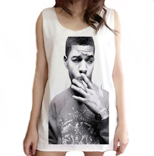 Kid Cudi Smoke Act Rapper Hip Hop Music Band Unisex Tank Top Free Size Dress T-shirt