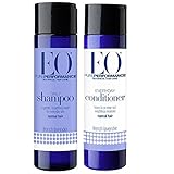 EO All Natural Organic Herbal Everyday Lavender Shampoo and Conditioner Bundle With Aloe Vera, Witch Hazel, Panthenol, Chamomile, Calendula, White Tea, Vitamin A & E For Normal to Dry Hair, 8.4 fl oz