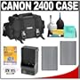 Canon 2400 Digital SLR Camera Case Gadget Bag + 2 BP-511 Batteries + Charger + Accessory Kit for EOS 50D, 40D, 30D & 5D