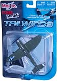 Maisto Fresh Metal Tailwinds 1:87 Scale Die Cast United States Military Aircraft : U.S. Air Force World War II Single Piston Engine Aircraft For Air and Ground Assault : P-47D Thunderbolt with Display Stand
