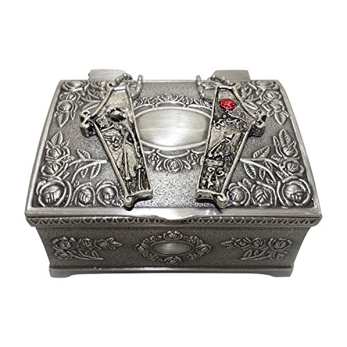 Ruimeng The Nightmare Before Christmas Couple Necklace Set with Jewelry Box,Couple Necklace for Two