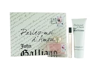 John Galliano - Parlez-Moi D Amour Coffret: Eau De Toilette Spray 80ml/2.6oz + Body Lotion 125ml/4.2oz + Eau De Toilette Spray 10ml/0.33oz 3pcs