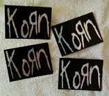 KORN PACK OF 4 LARGE STICKERS BRAND NEW VERY RARE 100% OFFICIAL MERCHANDISE