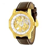 Invicta Men's 7211 Signature Collection Mechanical Skeleton Gold-Tone Watch
