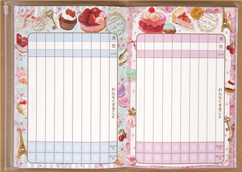 Imagen 4 de Agenda planificadora de deberes con dulces y macarrones