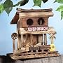 Train Station Wood Birdhouse