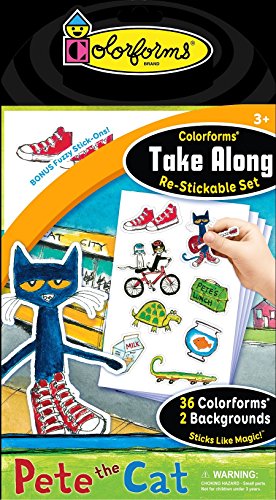 Colorforms Brand Pete the Cat Take Along Restickable Set