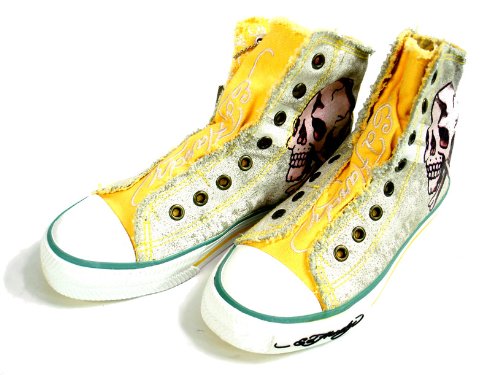 New Ed Hardy Women's High Top Sneaker -Glory Skull - Fatigue Sun - 18HR103W product image