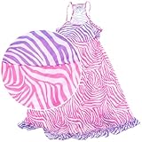 IMAGE OF Laura Dare Pink Zebra Racerback Nightgown for Girls 5