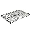 Alera Wire Shelving, Extra Shelves, 36wx24d x72h, 2 Shelves, Black
