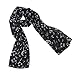 Fashion Lady Women Girl Music Note Printed Chiffon Scarf Shawl Muffler Black Hot