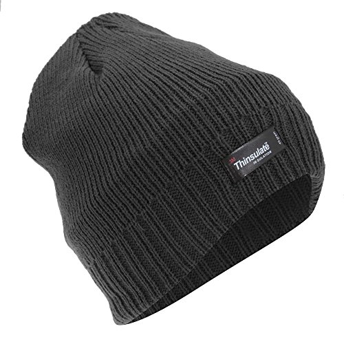FLOSO® Mens Thinsulate Knitted Thermal Beanie Winter/Ski Hat with Inner Lining (3M 40g)