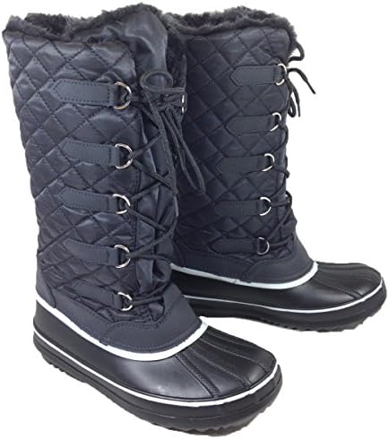 Women Winter Cold Weather Snowboots Lace up Zipper (Vipfootwear)