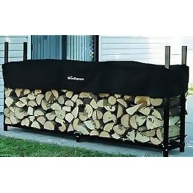 Woodhaven 8ft. Firewood Rack Outdoor w/ Full Cover