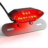 Bright Integrated LED Brake Tail Light Turn Signals License Plate Bracket Silver For... by OEM