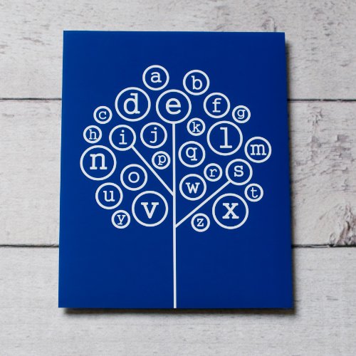 Alphabet Tree - Cobalt