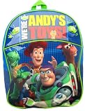 Toy Story Boys Large Blue School Backpack Large 16 School Travel Bag with Buzz Lightyear & Woody; Offically Licensed Disney Back Pack, Great Gift Idea for Kids