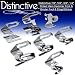 Distinctive 7-8", 5-8", 3-8", 1-4" Wide Rolled Hem Hemmer Foot & Binder Foot & EdgeStitcher Sewing Foot Package - Fits All Low Shank Singer, Brother, Babylock, Viking (Husky Series), Euro-Pro, Janome, Kenmore, White, Juki, Simplicity and More!