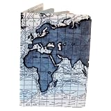 Ocean Currents Map Travel Passport Holder